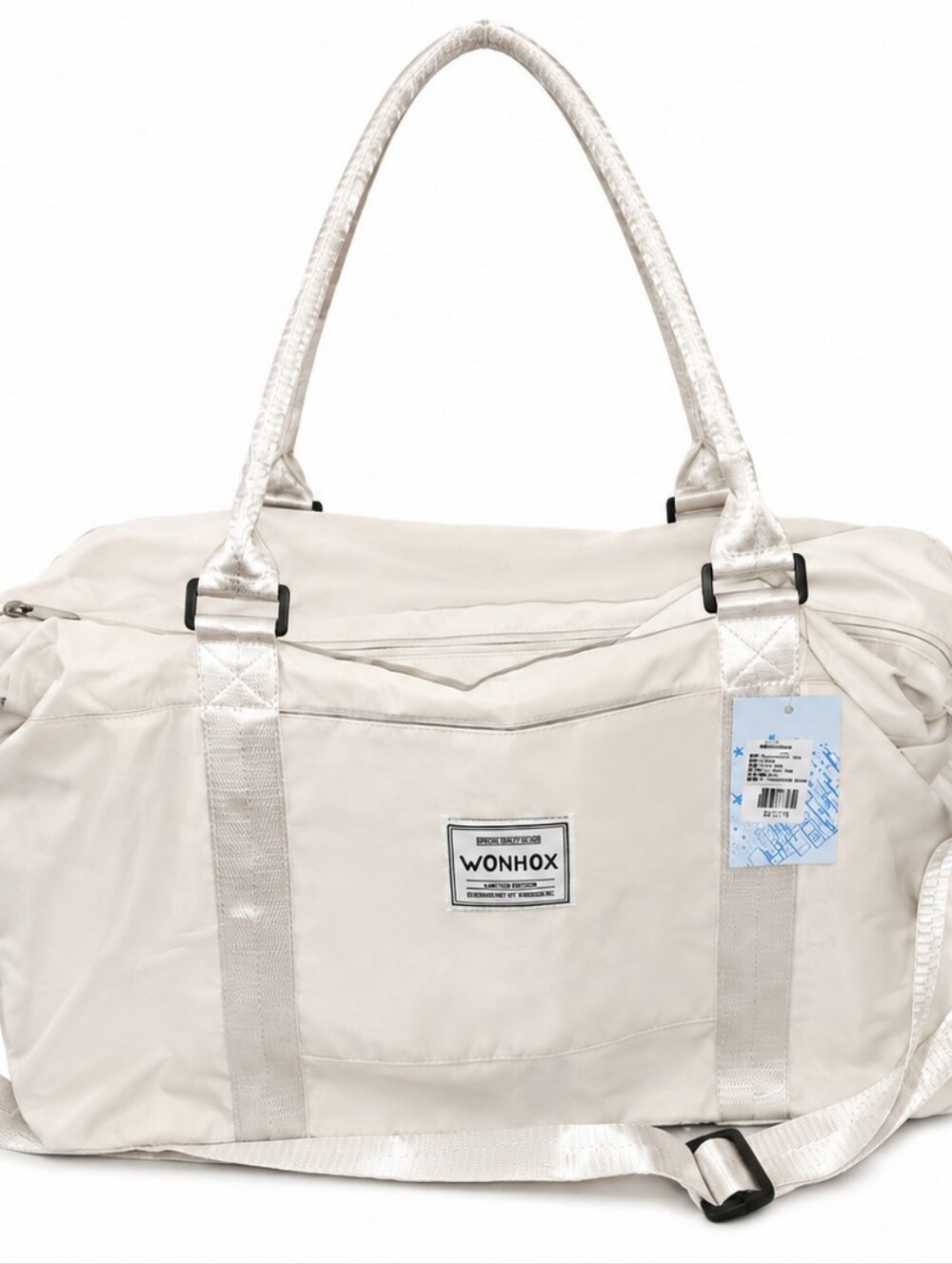 💖 Icy White Duffel Bag By Camill Wonhox Inc